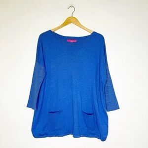 Lilly Pulitzer Cobo Boatneck Sweater Blue Size Small